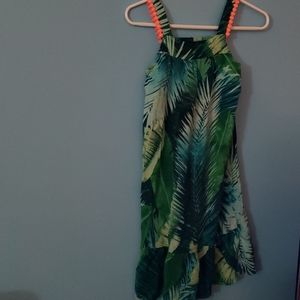 Palm print dress